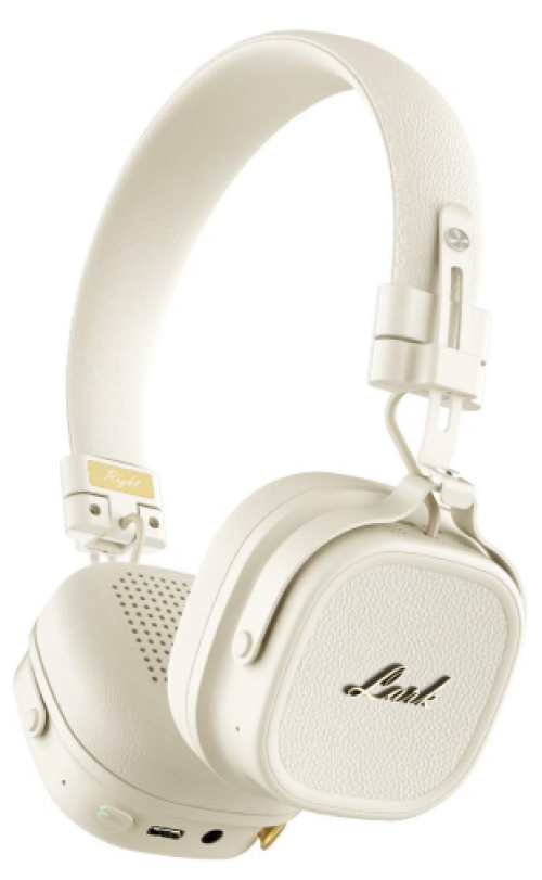 White JL7006F8 BT Stereo Headphone with Single MIC ENC