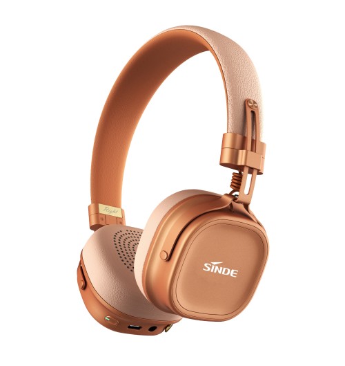 White JL7006F8 BT Stereo Headphone with Single MIC ENC