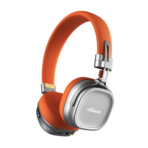 White JL7006F8 BT Stereo Headphone with Single MIC ENC