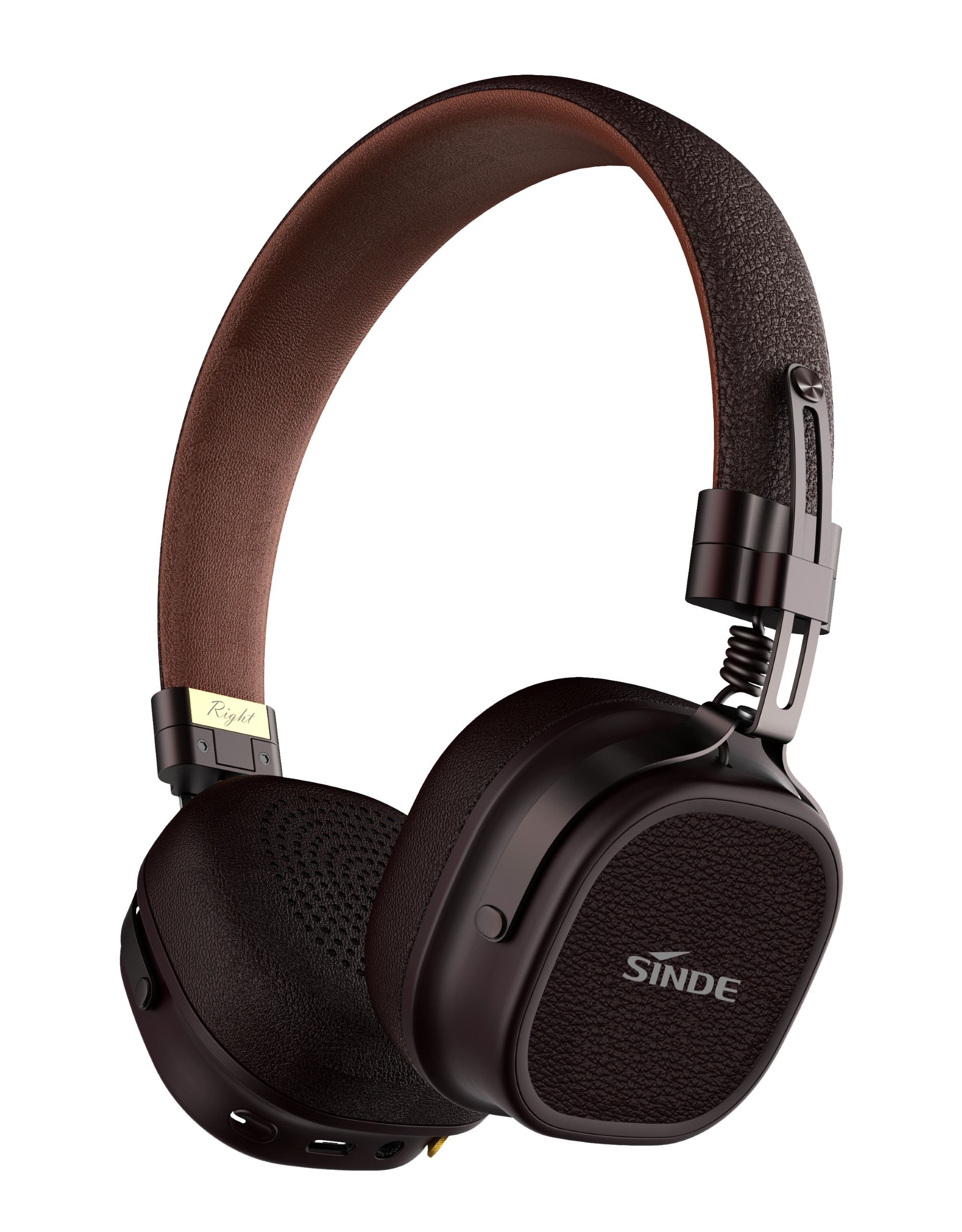 White JL7006F8 BT Stereo Headphone with Single MIC ENC