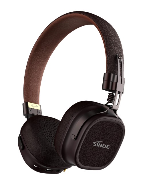 White JL7006F8 BT Stereo Headphone with Single MIC ENC